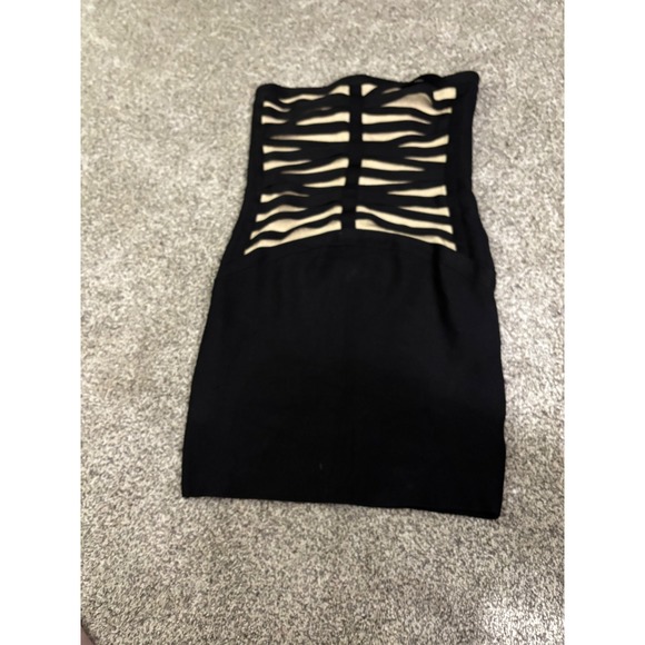 Guess by Marciano Black Strapless Mini Dress (A566) - Picture 2 of 4